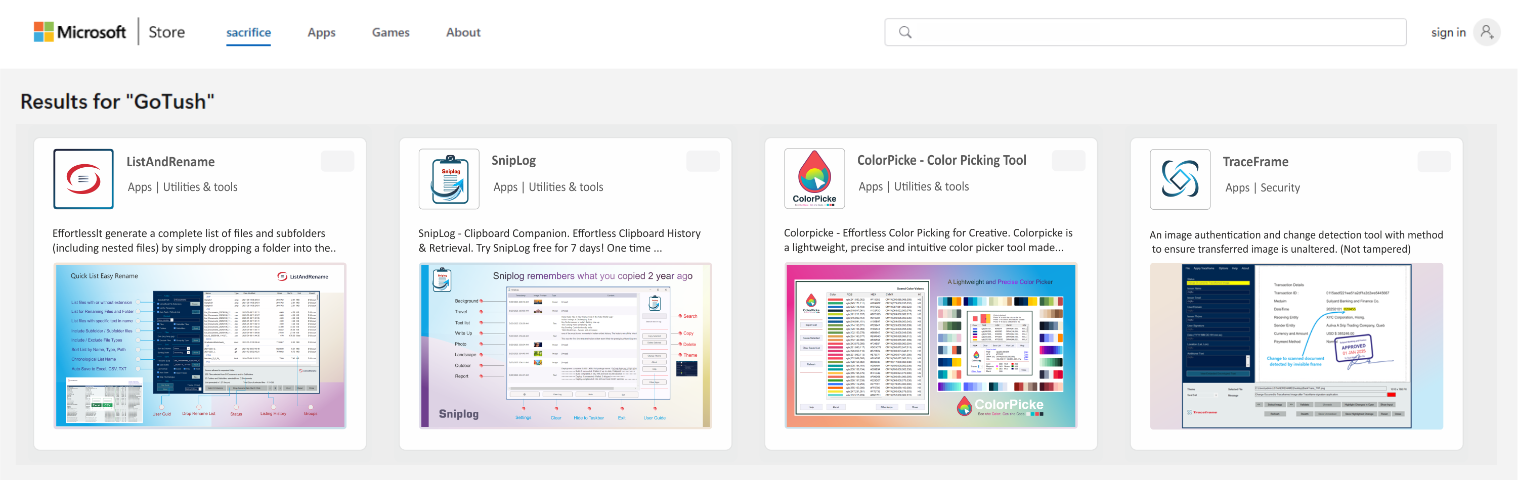 Microsoft Gotush banner